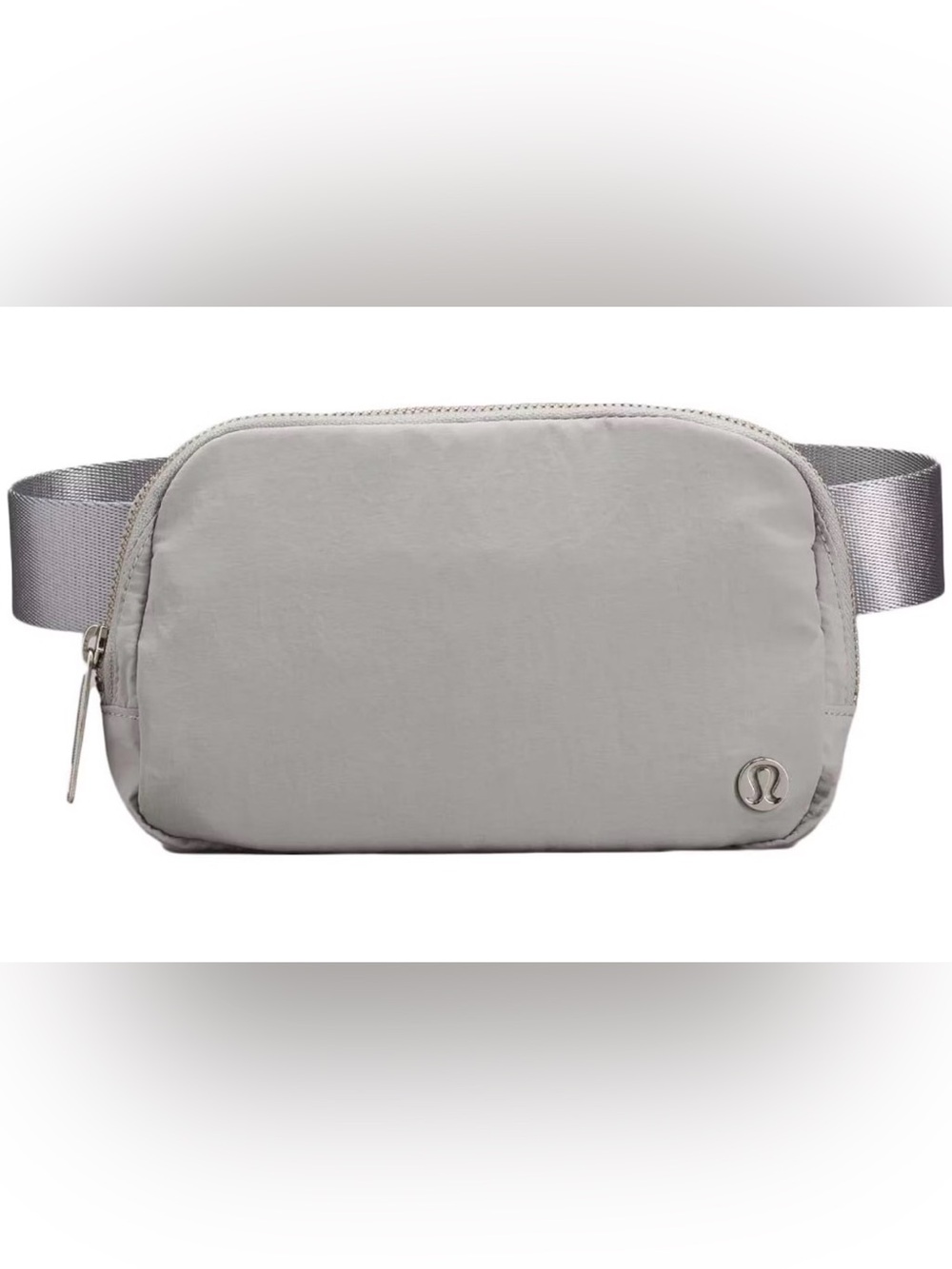 Lululemon Everywhere Belt Bag Gray 1L Zip Waist Pack 2 Pockets Adj Strap